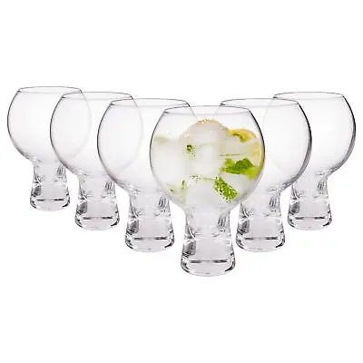 6x 525ml Short Stem Gin Glasses Cocktail Tonic Wine Balloon Copa Glass Gift Set • £29