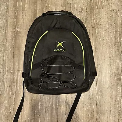 Microsoft Original Xbox Black Travel Bag Backpack Padded Console Official • $24.79