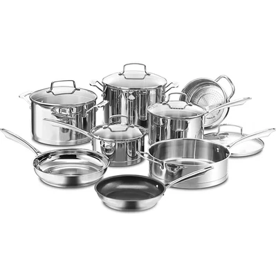 $149.99 • Buy Cuisinart Professional Series 11 Pieces Stainless Steel Cookware Set-FreeShiping