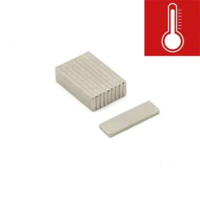 20 X 6 X 1.5mm Thick Samarium Cobalt Magnet Strips - 0.86kg Pull (Pack Of 10) • £8.49
