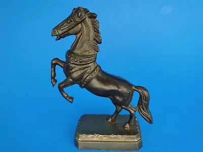 Stunning Rearing Bronze Horse Hand Made In Greece Statue 6  High Weighs 1.5 LB • $39.99