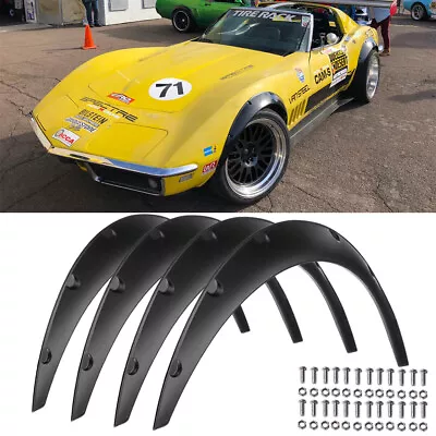 For Chevrolet Corvette C3 Fender Flares Extra Wide Body Kit Wheel Arches 4pcs A+ • $119.49