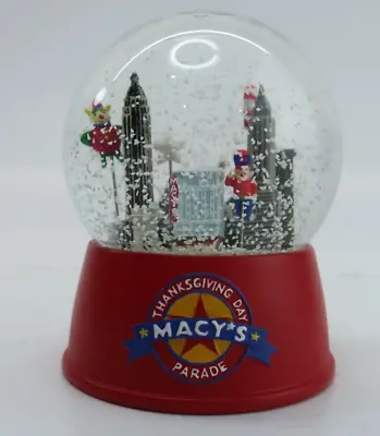 Macy's Thanksgiving Day Parade Mini Small 3 1/4  Snow Globe Red Base • $34.99