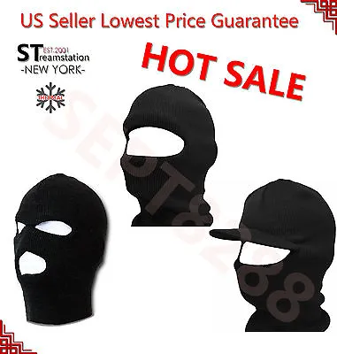 1&3 Hole THERMAL Face Mask Balaclava Cold Winter Sports Ski Snowboard Hat Cap  • $6.88