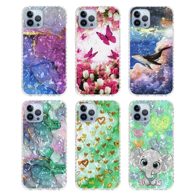 For IPhone 14 13 12 11 Pro Max XS XR 8 7 Marble Pattern Rubber Case Cover Shell • $10.69