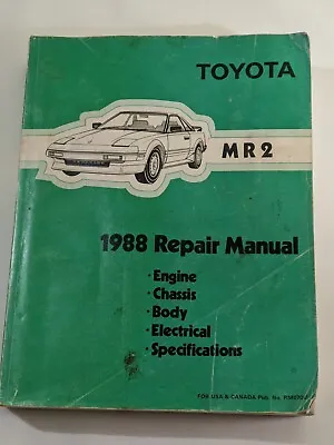 1988 Toyota MR2 Dealership OEM Shop Repair Manual Guide Bible RM070U USA Canada • $149