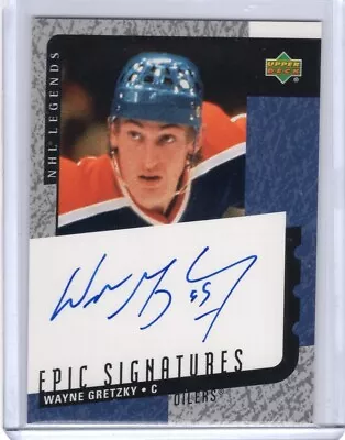 1999-00 Upper Deck Legends Epic Signatures Autograph #WG Wayne Gretzky • $435.71