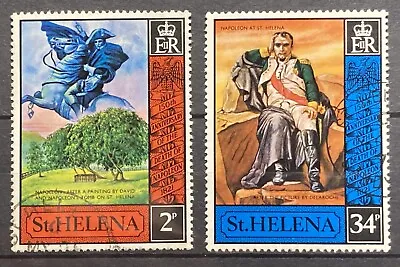 St.helena - 1971 150th Death Anniv Of Napoleon Set Fine Used Sg 279-280 • £0.99