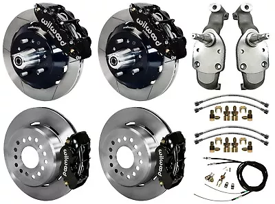 $3459.99 • Buy Wilwood Disc Brakes,13  Front & 12  Rear,2  Drop Spindles,65-70 Impala,black