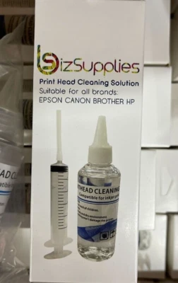 $19.99 • Buy 100ml Cleaning Solution For Dye Ink Printer Head Epson, Canon, HP, Brother CISS