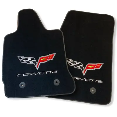 Floor Mats For Chevrolet Corvette C7 2014-2019 With Tailored Corvette Logo • $169
