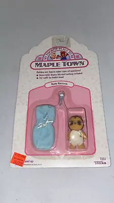 1988 Maple Town Rusty Raccoon Baby Toy Doll BY TONKA - NEW Vintage • $17.96