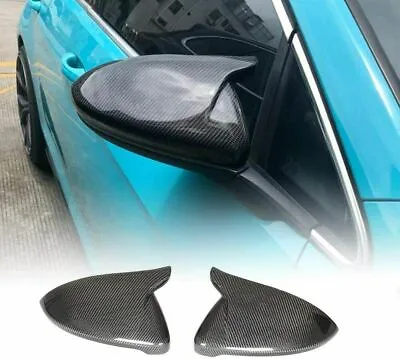 Carbon Fiber Side Mirror Cover Caps For VW Golf MK7 7.5 14-19 GTI GTD R Line 14+ • $108.19