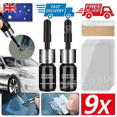 Repair Glass Windshield Kit Window Crack Car Tool Cracked Windscreen Fixing DIY • $7.85