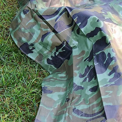 CAMOUFLAGE Tarp Sheet - TARPAULIN Strengthened Waterproof Strong  / 95g/sm • £5.98