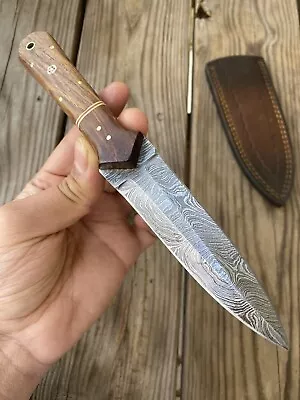 $31.50 • Buy Double-Edged V42 Military Damascus Steel Dagger Boot Tactical Knife Survival X74