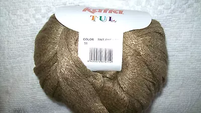 10 X 50 Gm Katia Tul Tape Yarn 82% Combed Cotton # 58 Gold Ruffle Scarves BiN • £16