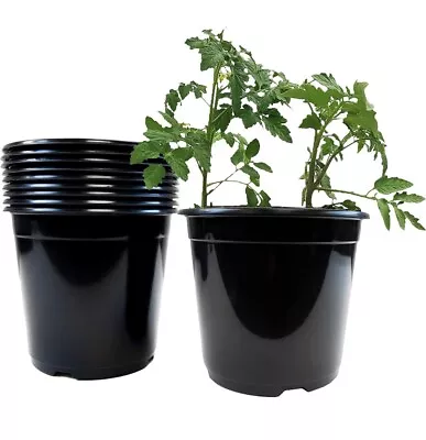 24-Pack Plastic Nursery Pots 2 Gallons (7.57 Liters) Garden Flowers Roses Plants • $54.50