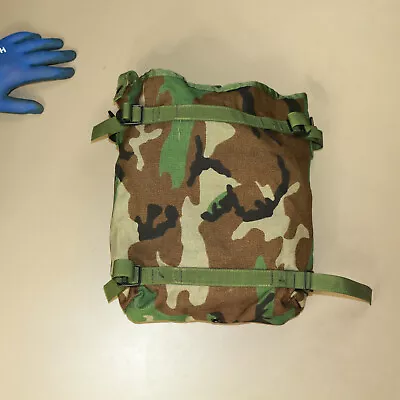 US MILITARY Molle RADIO UTILITY POUCH Woodland Camo USGI Used • $6.99