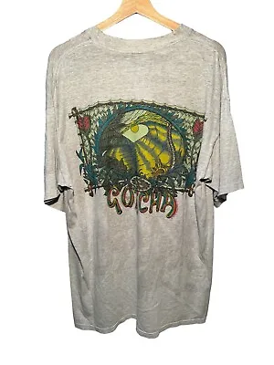 Vintage 1994 Gotcha T-Shirt Men’s Size XL Gray Beach Surf Sportswear Tee • $29.98