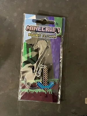 New Minecraft Diamond Pickaxe Keychain By Jinx • $9.99