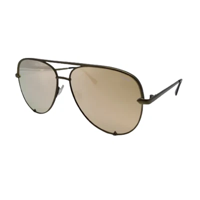 $19 • Buy Quay Gold Tint Sunglasses With Protective Bag