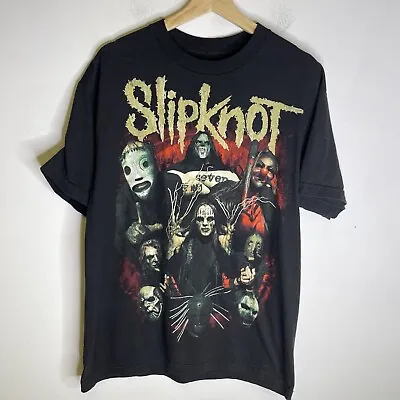 $25.88 • Buy Slipknot T-Shirt Mens XL Black Band Tee Double Sided Metal Y2K KORN Hardcore 90s