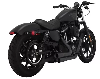 Vance & Hines 46374 Mini Grenades Exhaust  2 Into 2 Matte Black Harley Sportster • $949.99