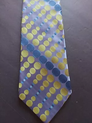 NSiGNIA Neck Tie Silk Blue Green Circles Dots • $15