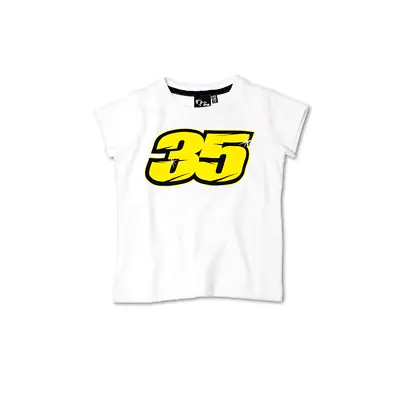 Childrens GP Rider Kids White Motorcycle T-shirt Top Shirt Cal Crutchlow 35 T • £29.99