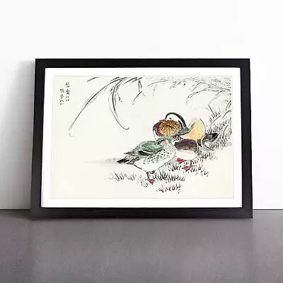 Mandarin Duck Animal Asian Bird Numata Kashu Wall Art Print Framed Picture • £14.95