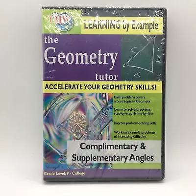 Geometry Tutor [DVD] [Region 1] [NTSC] Learning By Example Free Ship • $19.92