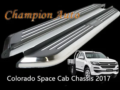 $359 • Buy Holden Colorado/ Isuzu D Max Space Cab Side Steps Aluminum 2012-08/2020 CMP94