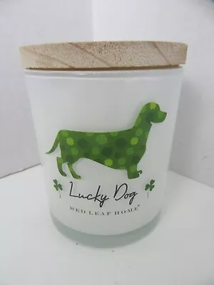 Red Leaf Home Candle Lucky Dog Dachshund St Patricks Day Irish • $23.79