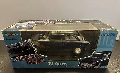 Movie Car  AMERICAN GRAFFITI  1955 CHEVY Street Custom Diecast Car 1:18 NEW • $99.95