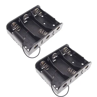 £5.40 • Buy 2PCS 1.5V C Type X 3 Size Slot Battery Power Supply Holder Case Box With Wire