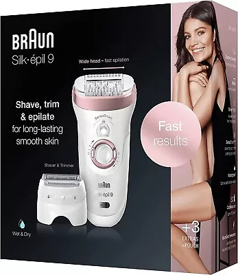 Braun Silk-epil 9-890 Epilator Hair Removal Cordless Wet & Dry Shaver Trimmer • $264.32