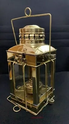 Vintage Brass Hanging Ship Lantern Maritime Cargo Lamp Boat Light Handmade • $71.25