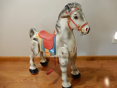 Antique Vintage 1950’s Mobo Horse Metal Ride On Toy By D. Sebel & Co England  • $299.99