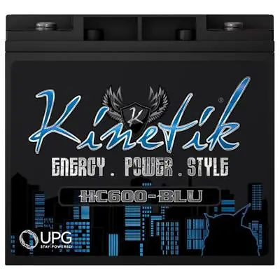 Kinetik HC600-BLU 600W 12V High Current AGM Car Audio Power Cell Car Battery • $69.99