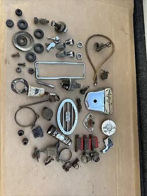 MG MGA MKII 1500  1600 Roadster Coupe. Chrome Pieces . Radio Trim Assorted Parts • $15