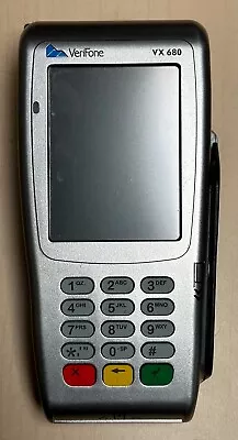 Verifone VX 680 3G Silver Handheld Wireless Credit Card Terminal-Prints Receipts • $32.95