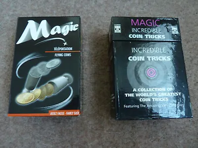 2 Sets Of Magic Coin Tricks - Flying Coins Teleportation /Incredible Coin Tricks • £15