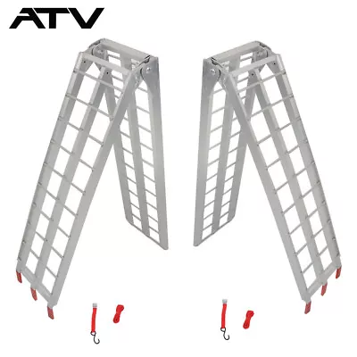 New 1500lbs Capacity 7.5' 2x Folding Loading Ramps Kit For Motorcycle ATV US • $120