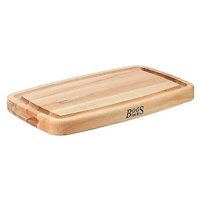 John Boos Large Maple Wood Edge Grain Kitchen Cutting Board 18  X 11  X 1.5  • $69.95