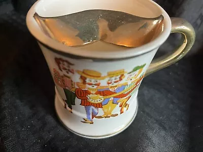 Vintage Enesco Moustache Mug Barbershop Quartet Gold Trim - NICE • $11.88