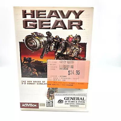 Heavy Gear Windows 95 PC CD-ROM VINTAGE Game In Case - LIKE NEW • $9.50