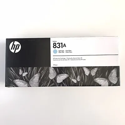 $99.99 • Buy NEW Genuine HP 831A CZ686A LIGHT CYAN Ink Cartridge Latex 300 310 330 2018-19