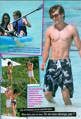 Zac Efron Shirtless Barefoot Vanessa Hudgens 11  X 8  Teen Mag Pinup Mini-Poster • $8.94