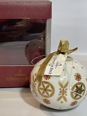 Brand New Villeroy Boch Mettlach Porcelain Globe Ornament In Box • $17.79